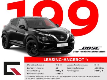 Nissan Leasingangebot: Nissan Juke TEKNA 114PS Winter/Bose/360°/Carplay