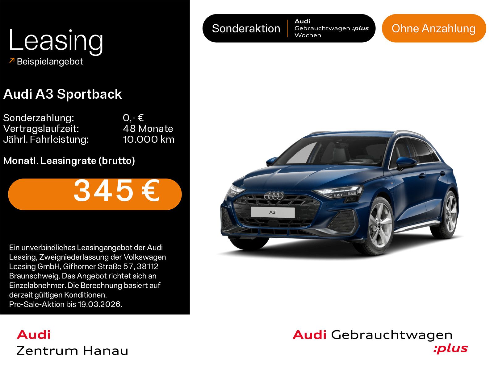 Audi A3 Sportback 40 TFSIe S-LINE*NAVI-PLUS*LED*KAMER