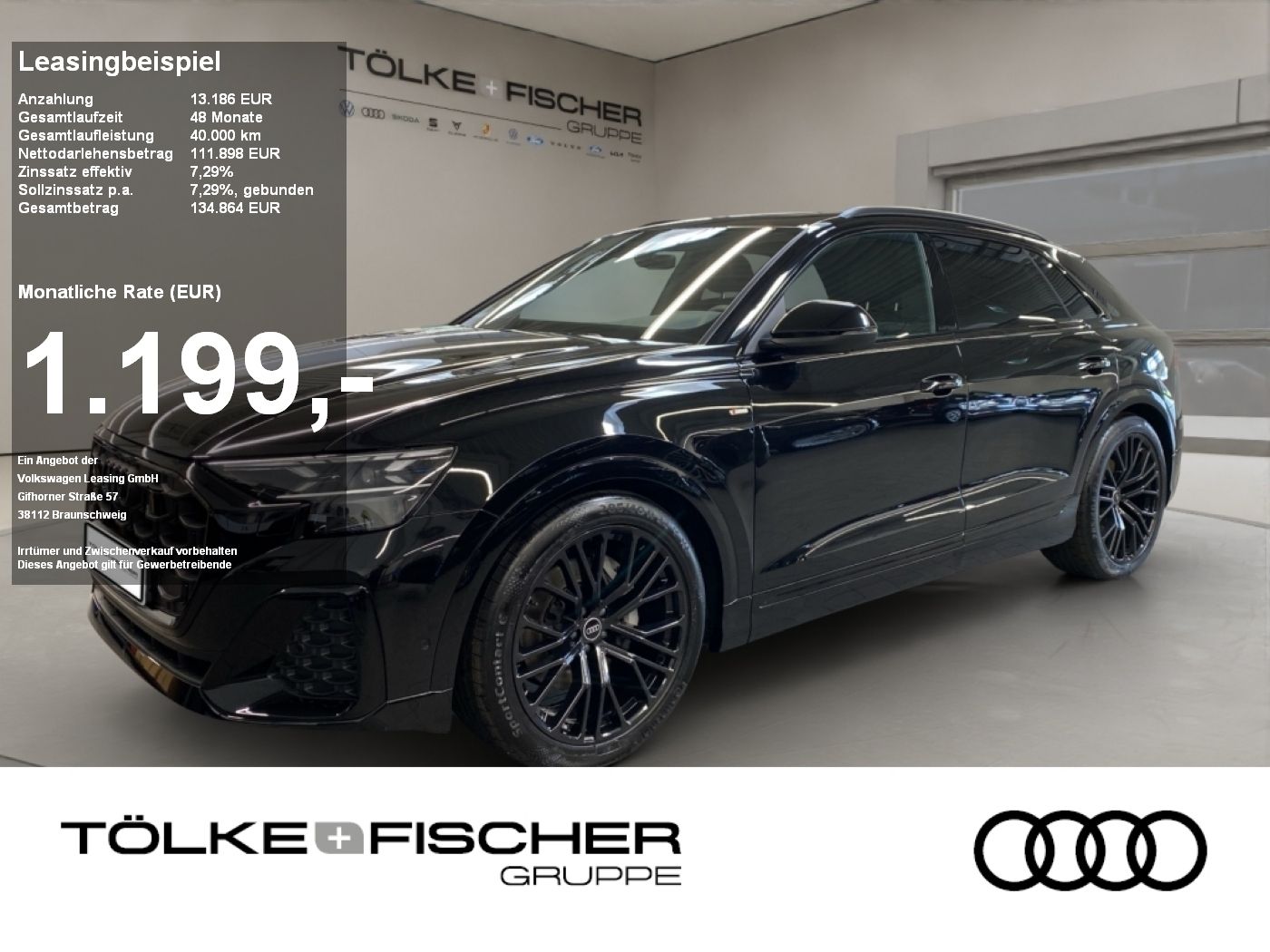 Audi Q8 50 3.0 TDI quattro S-line el.Heck 360 ACC LM