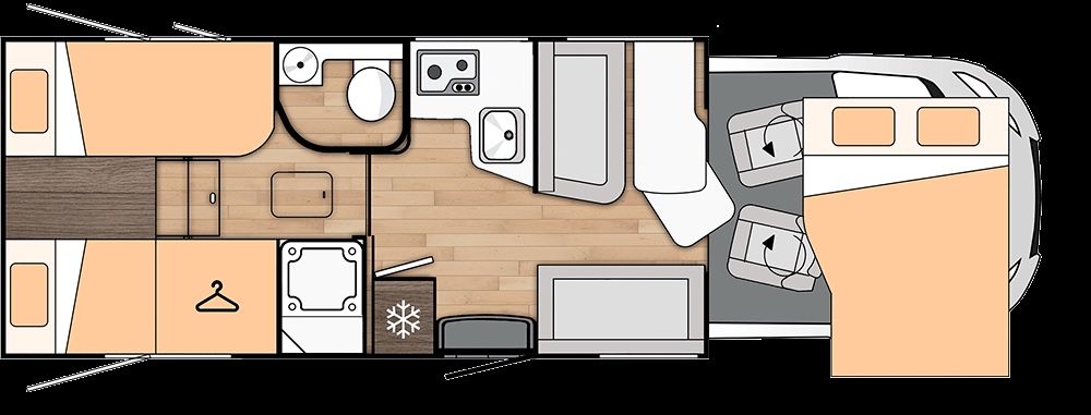 Fahrzeugabbildung Benimar Tessoro 463, Modell 2026