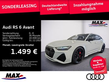 Audi Leasingangebot: Audi RS 6 Avant MATRIX+SAGA+280KM/H+AHK+B&O+PANO+HUD+
