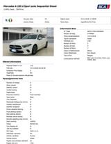 Mercedes-Benz Mercedes A 180 d Sport auto Sequential Diesel - Mercedes-Benz A 180: Coupe