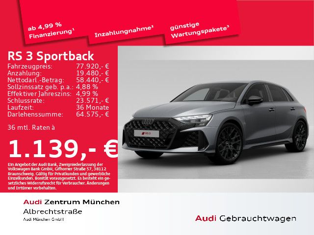 Audi RS 3 Sportback RS 3 Sportback 294(400) kW(PS) S