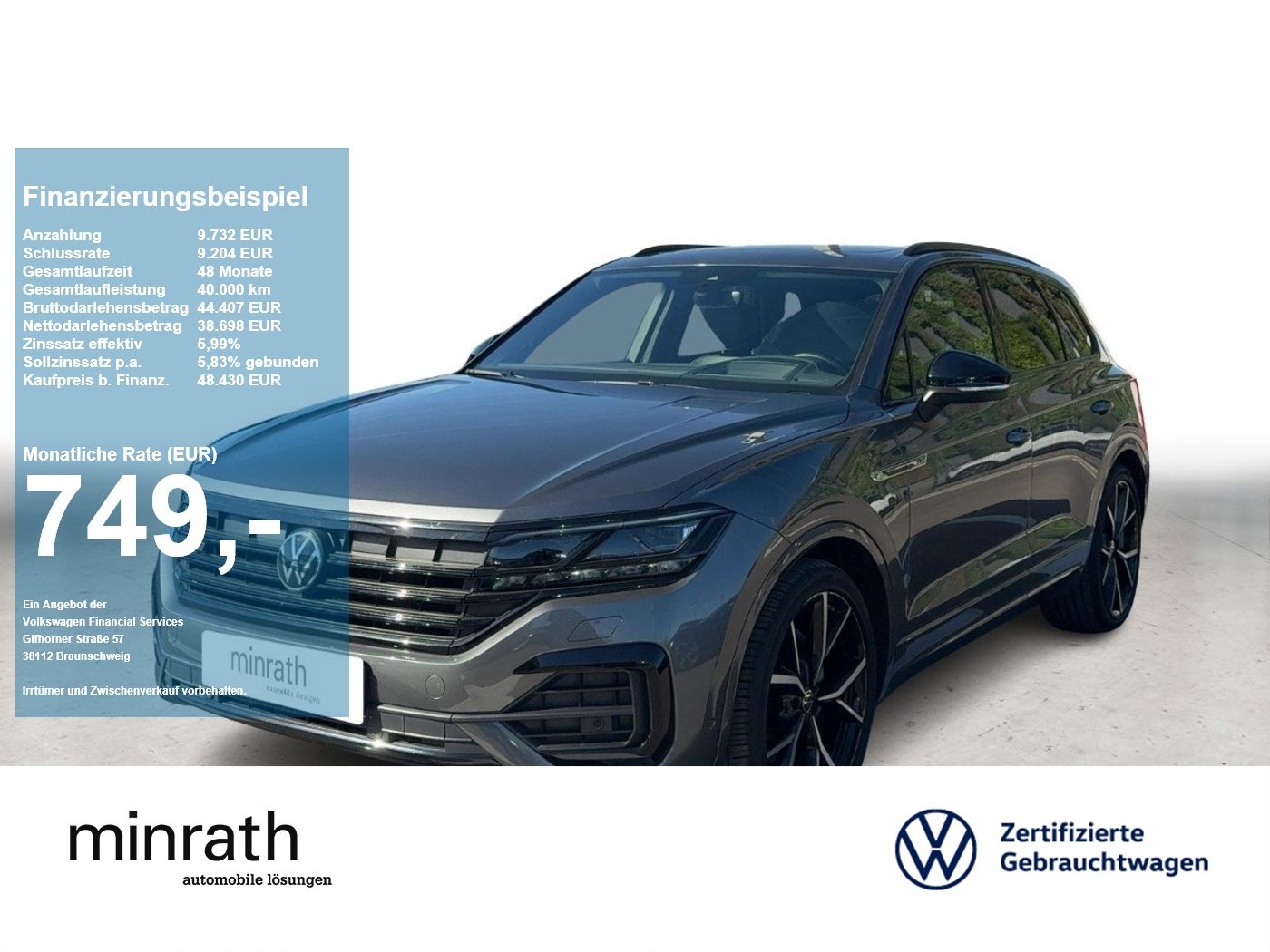 VW Touareg R-Line V6 TDI tiptronic AHK+MATRIX+BLACK