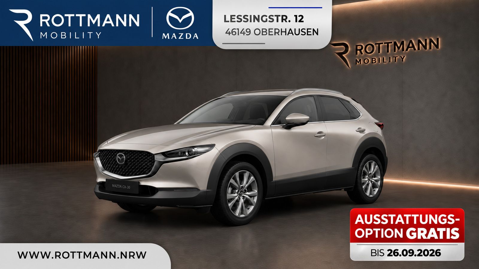 Mazda CX-30 2027 140ps Aut. TAKUMI Leder BOSE 360° ACC