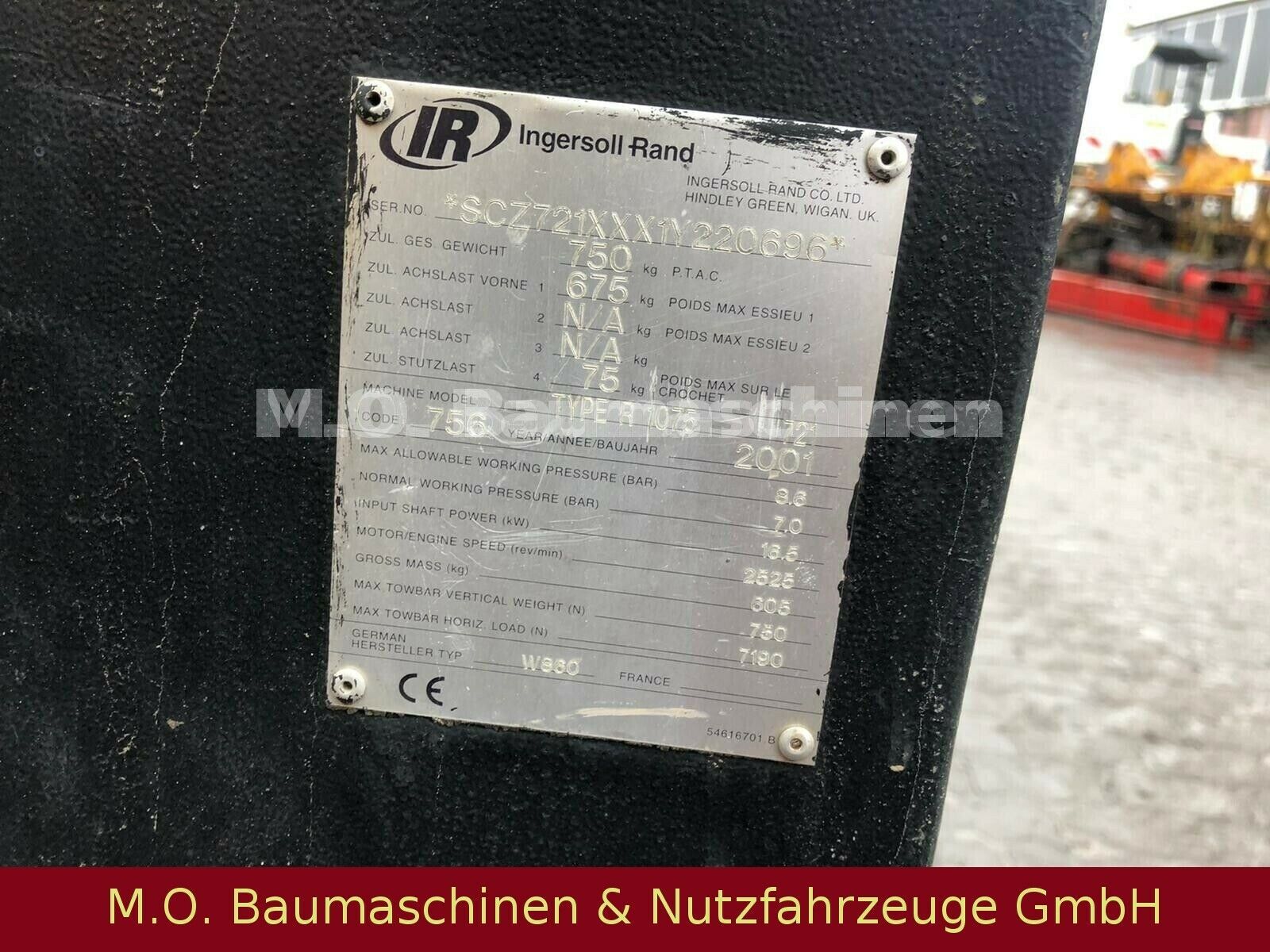 Fahrzeugabbildung Andere Ingersoll-Rand / Kompressor / 7 bar / 750 Kg