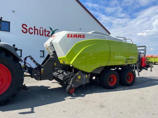 Claas Quadrant 5200 RC mit Stapelwagen Quadro Pac V, T