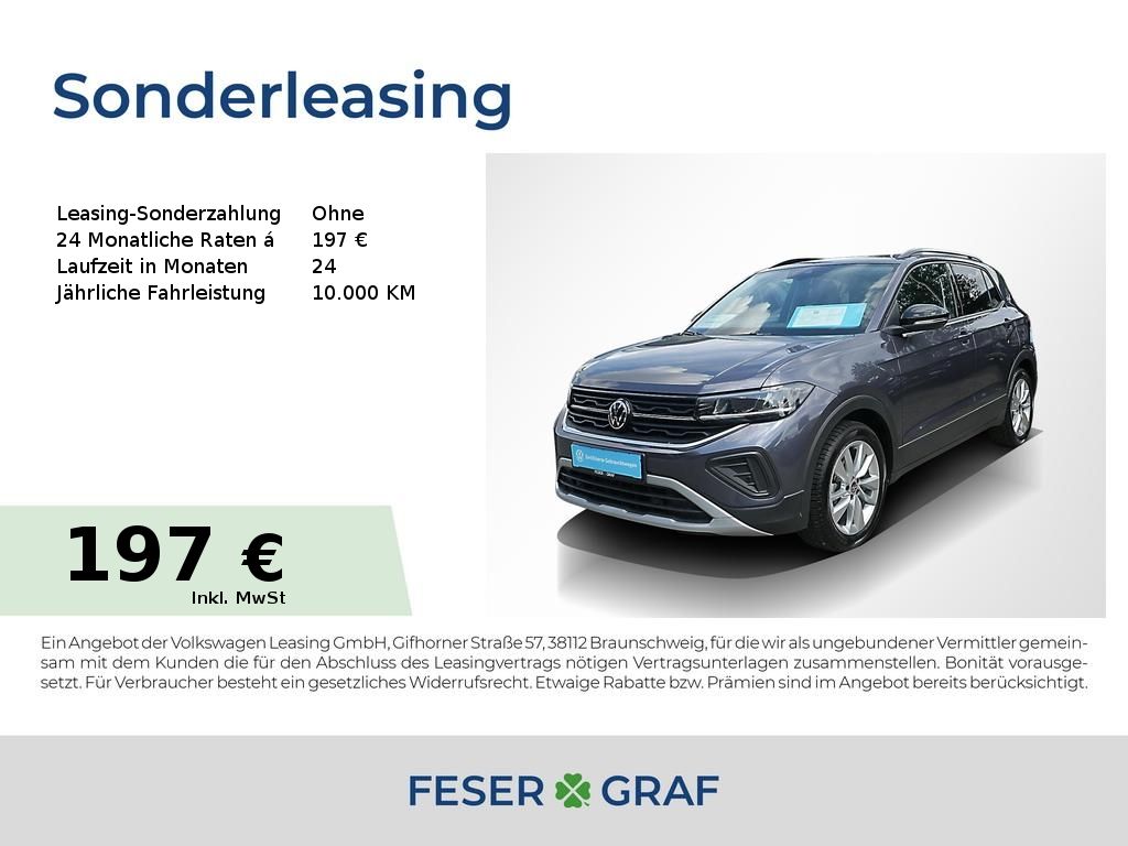 Volkswagen T-Cross 1.0 TSI Goal ACC Alu 17" LED Navi Sitzh.
