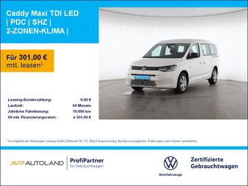 Volkswagen Leasingangebot: Volkswagen Caddy Maxi TDI LED | PDC | SHZ | 2-ZONEN-KLIMA |
