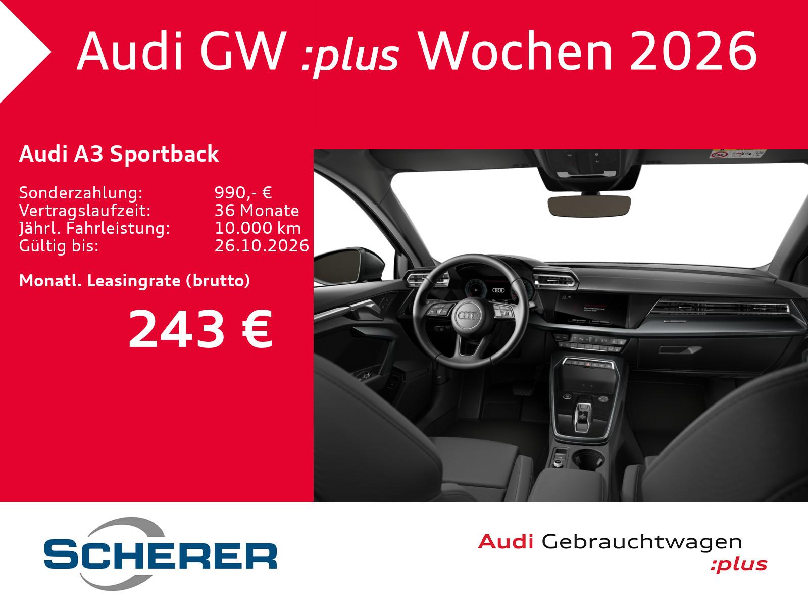Audi A3 Sportback Advanced TFSI LED NAVI EINPARKHILFE, миниатюра 9