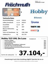 Hobby De Luxe 515 UHL - Hobby De Luxe 515 UHL