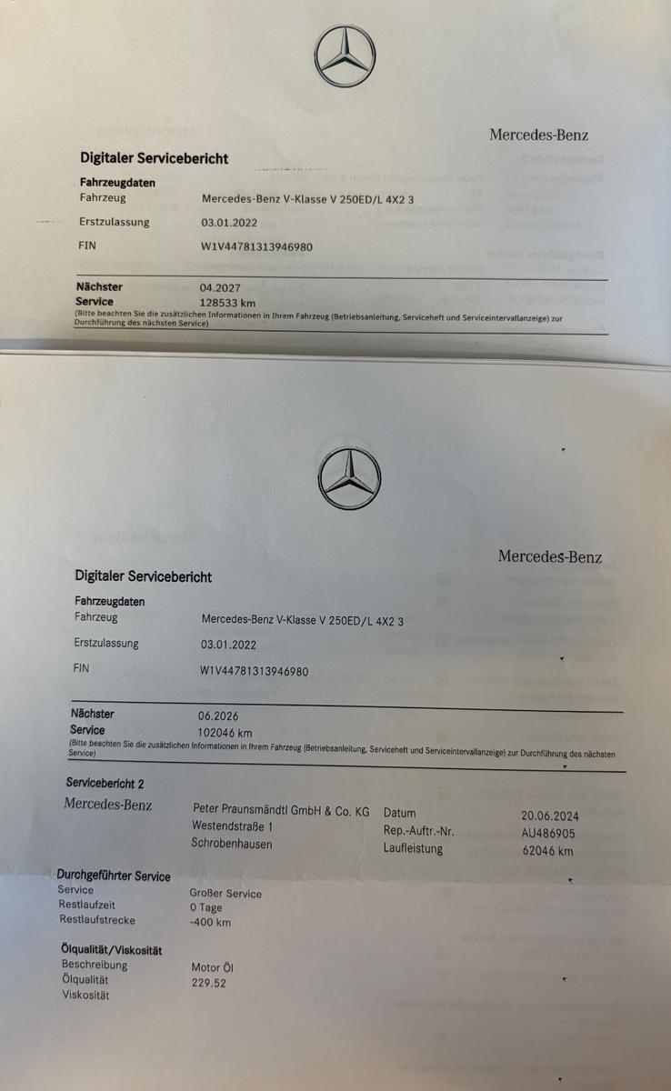 Mercedes-Benz V 250 d Aut. AMG Garantie AHK 