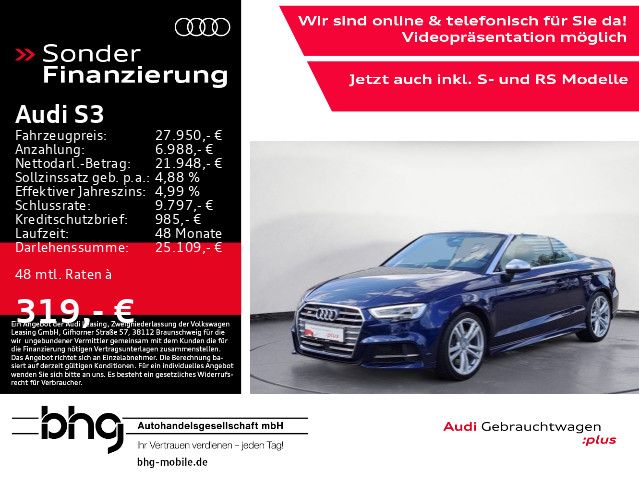 Audi S3 Cabrio quattro S tronic magnetic ride Navi co