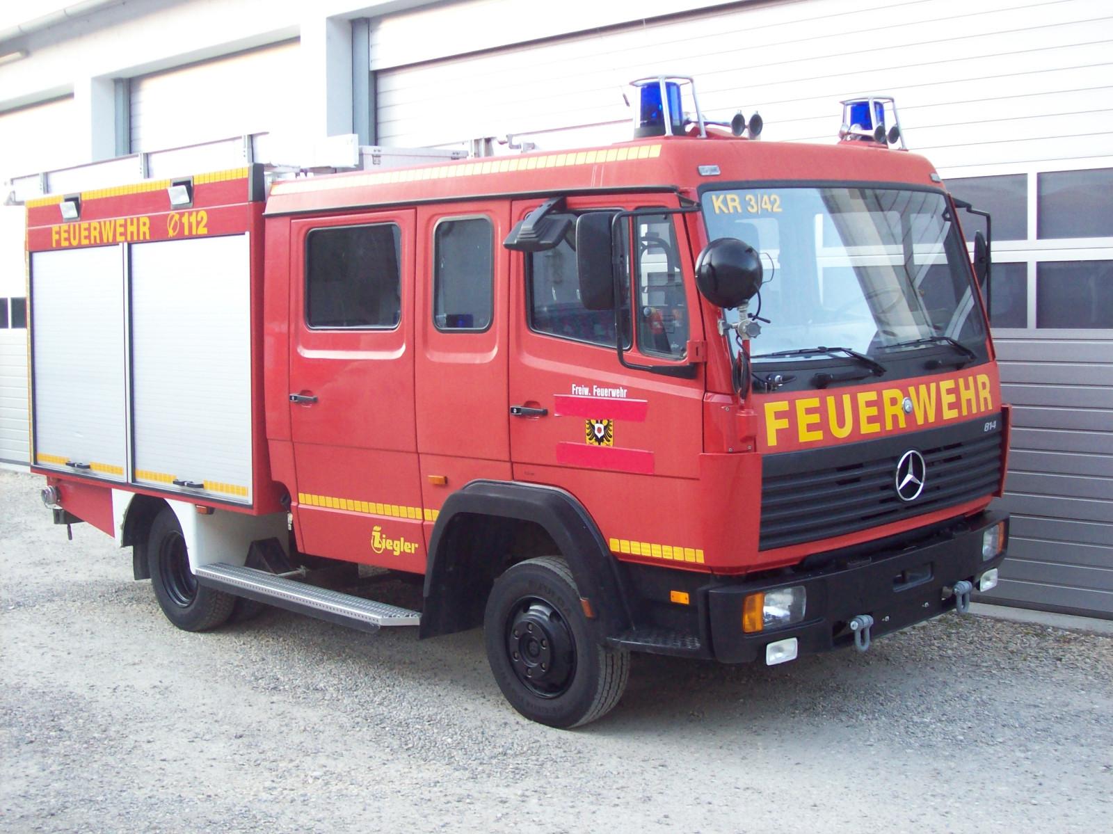 Mercedes-Benz 814 F Feuerwehrfahrzeug LF  8/6 TLF 97 Km/h