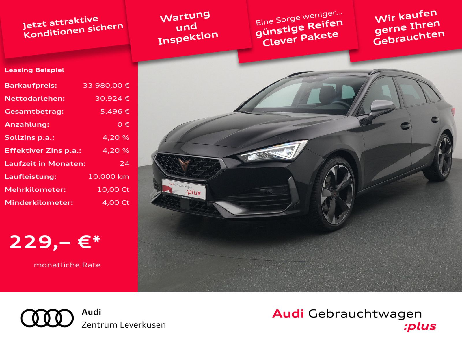 Cupra Leon ST DSG NAVI VIRT ACC KAM LED CARPLAY SHZ