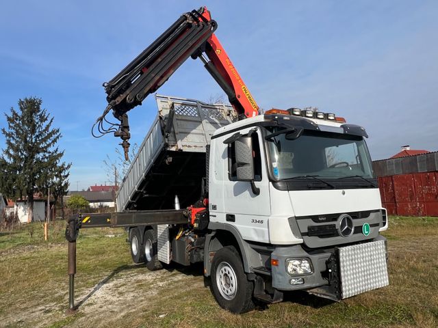 Mercedes-Benz 3346 Kipper mit kran Palfinger 22000 Austrian