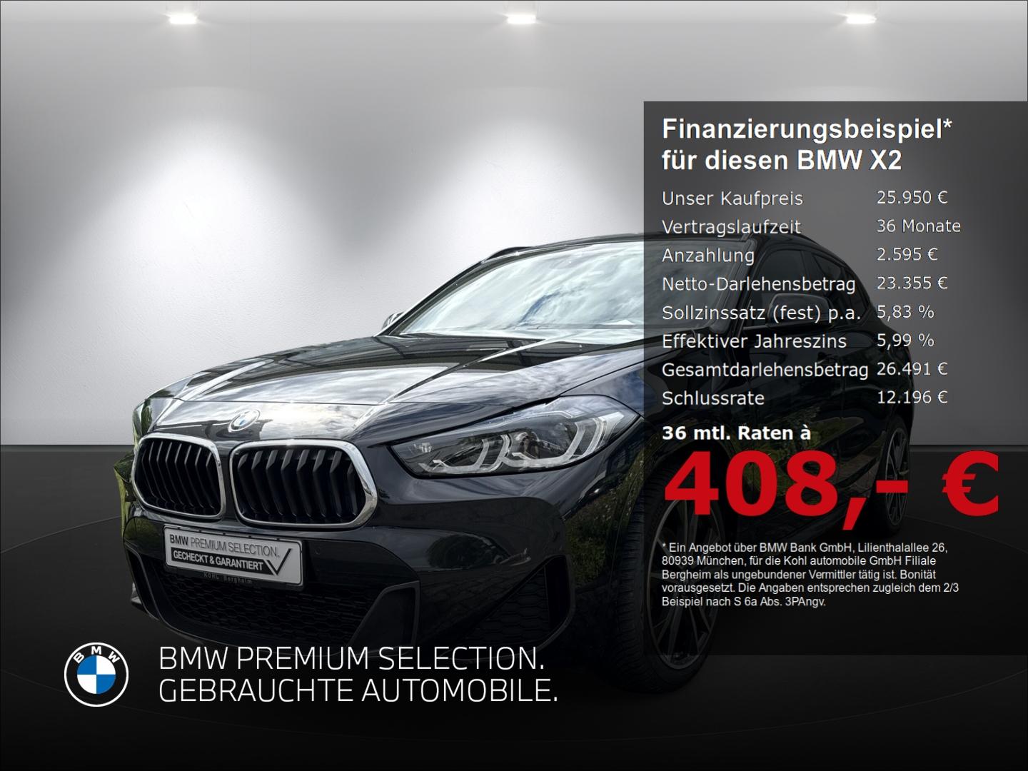BMW X2 sDrive 18i M Sport Panoramadach Anhängerkuppl