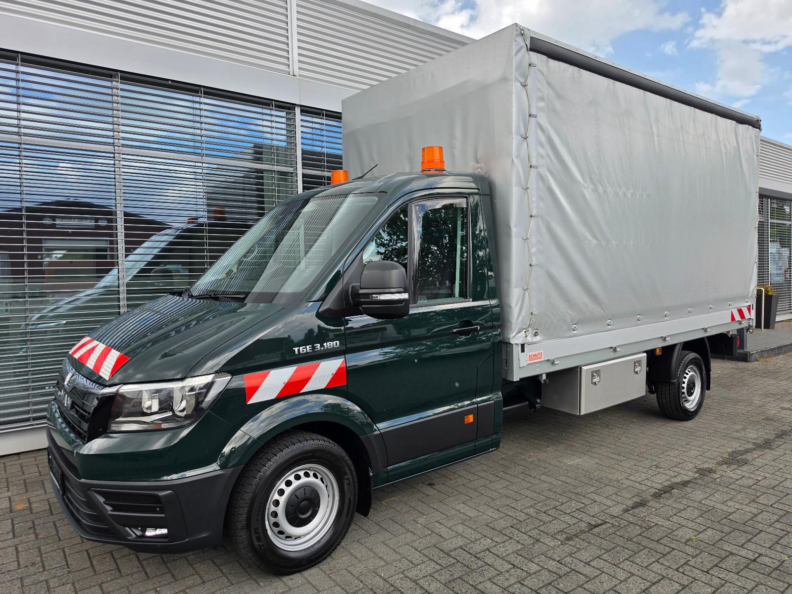 MAN TGE 3.180 Aut./Pritsche-Schiebeplane Links