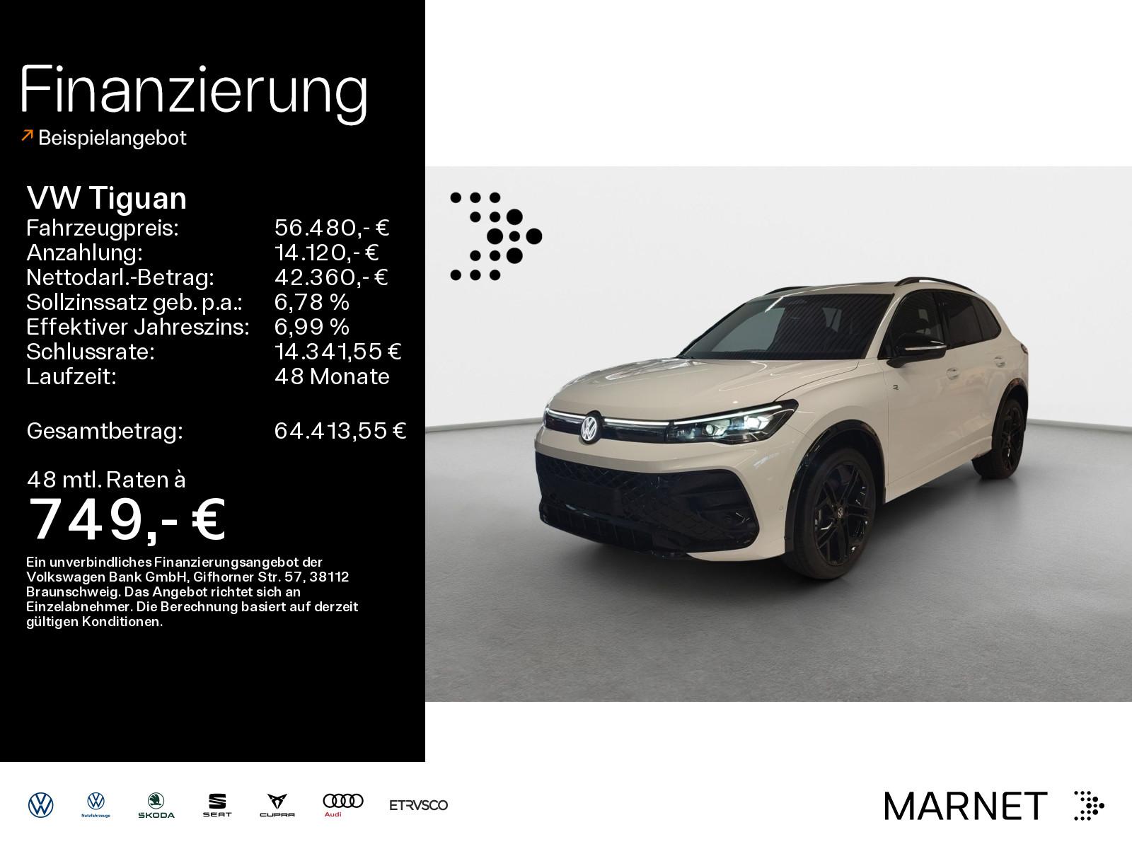 Volkswagen Tiguan 2.0 TDI 4M DSG R-Line AHK*NAV*LEDER*APP*