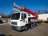 MAN 8.180  TGL + Böcker AK 32 Meter Dachdeckerkran - Gebraucht Dachdeckerkran