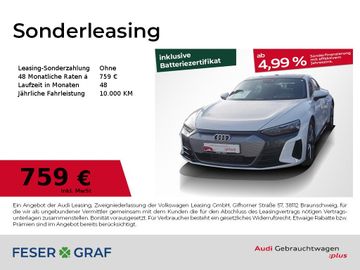 Audi Leasingangebot: Audi e-tron GT 350 kW RFK Navi SHZ Leder LED PDC 19"