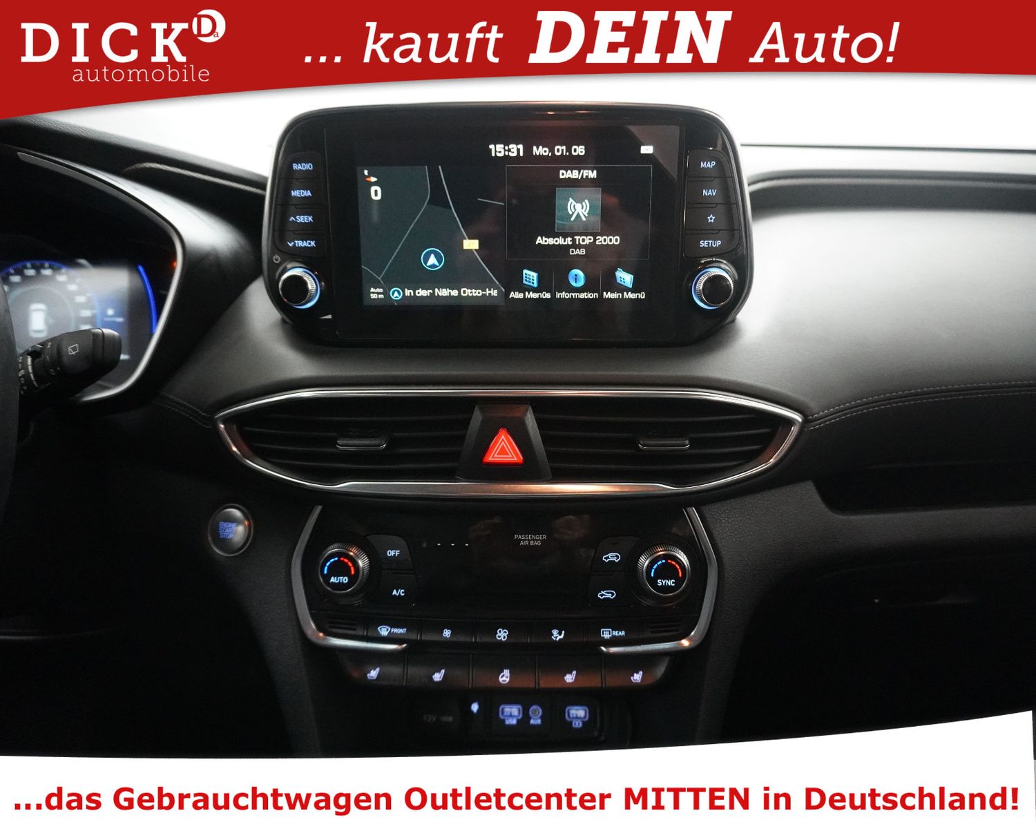 Fahrzeugabbildung Hyundai Santa Fe 2.2d 4WD Prem >MEMO+360+SLLÜFT+AHK+ACC+