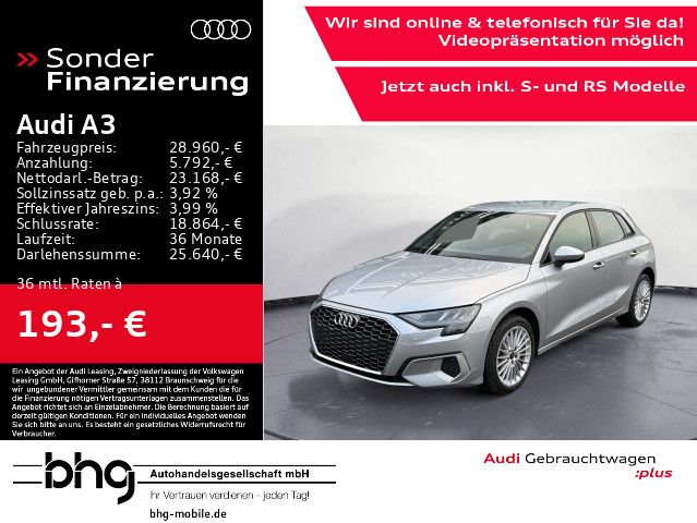 Audi A3 35 TFSI Sportback advanced