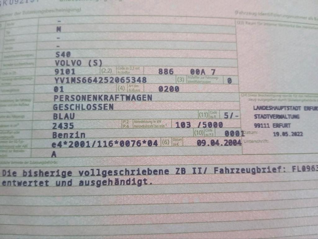 Volvo gebrauchter Volvo s40