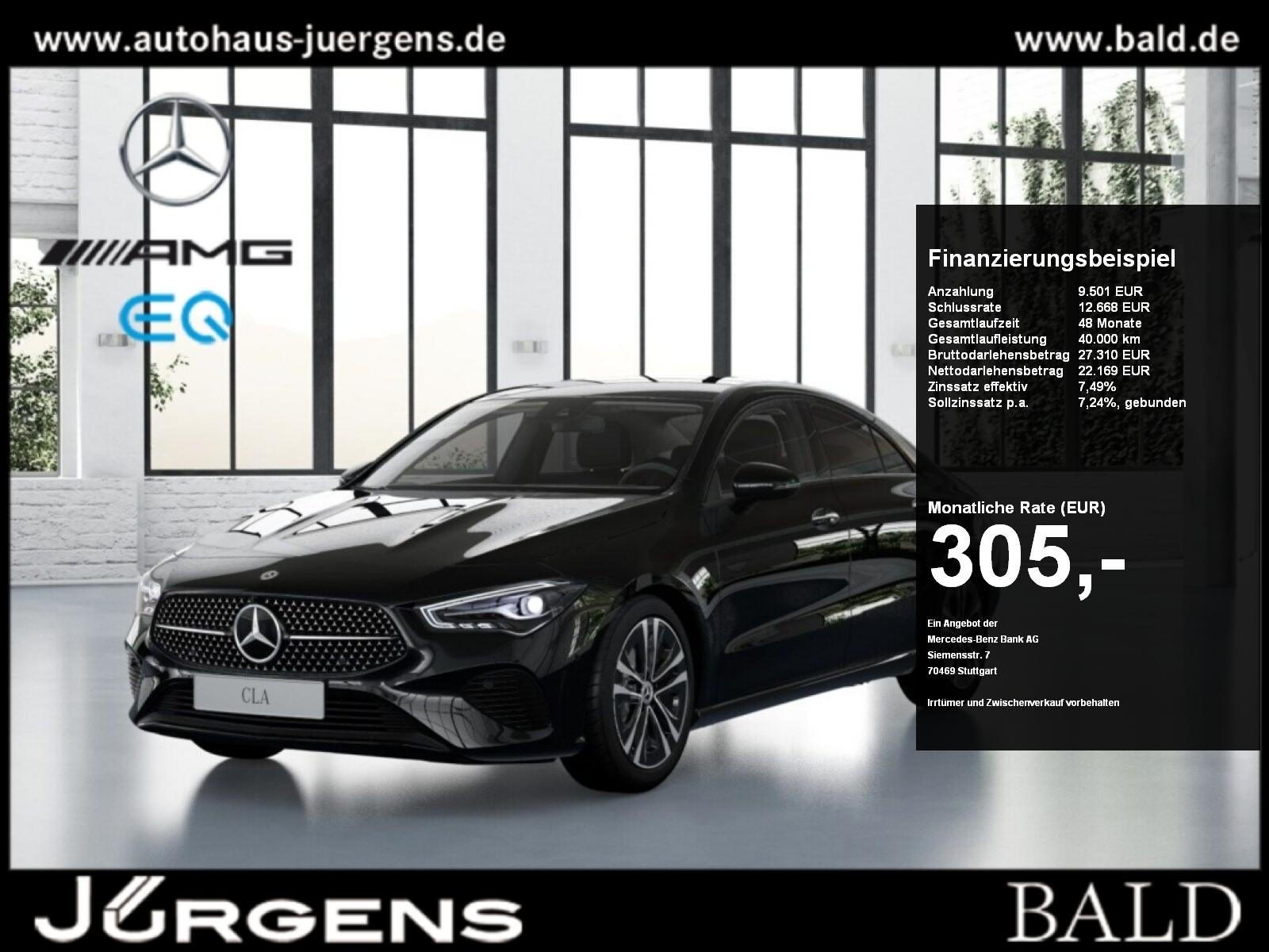 Mercedes-Benz CLA 180 Coupé Progressive+Distr+Night+Ambiente