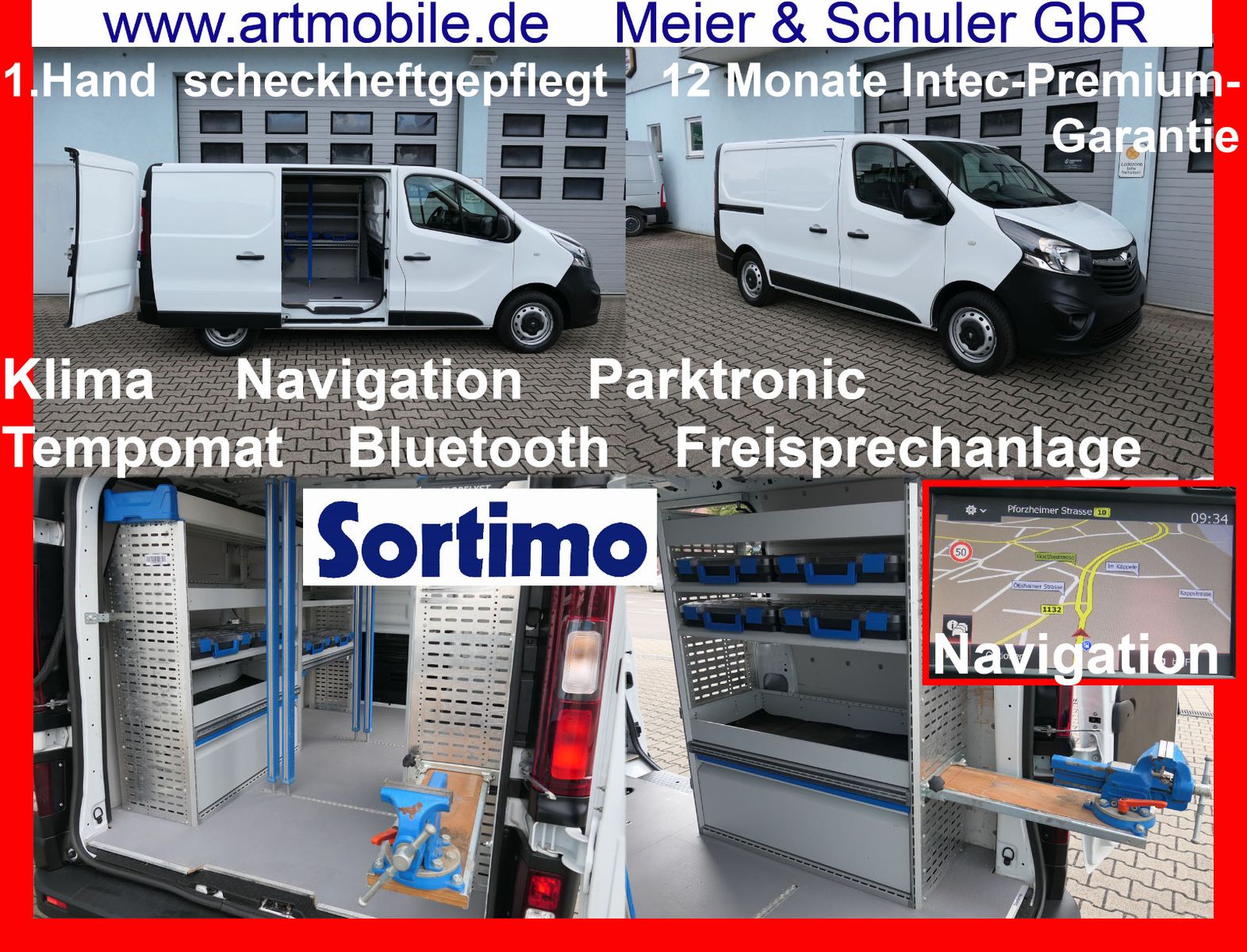 Opel Vivaro Bi-Turbo SORTIMO Navi Klima PDC Garantie