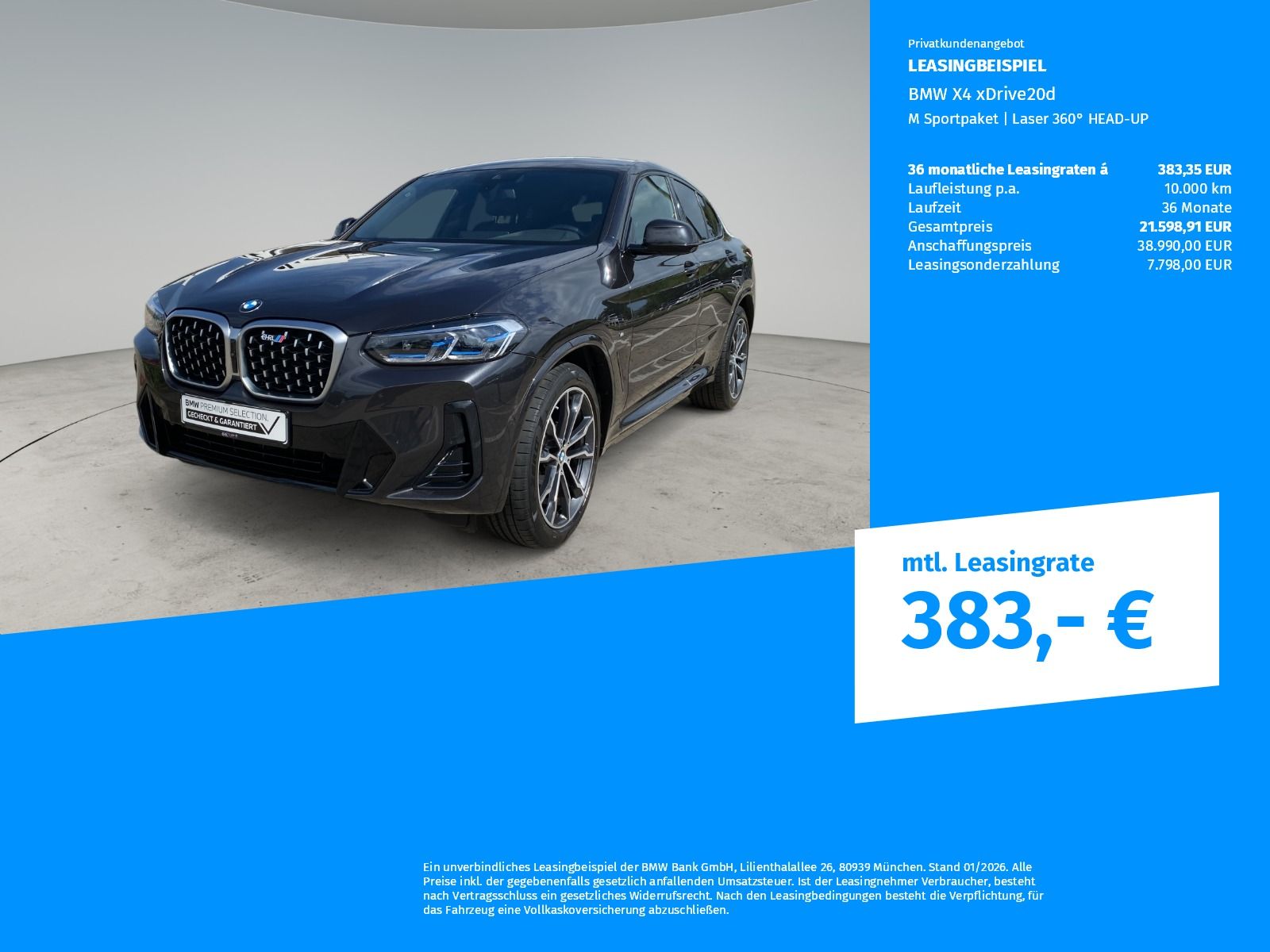 BMW X4 xDrive20d M Sportpaket Laser 360° HEAD-UP foto 2