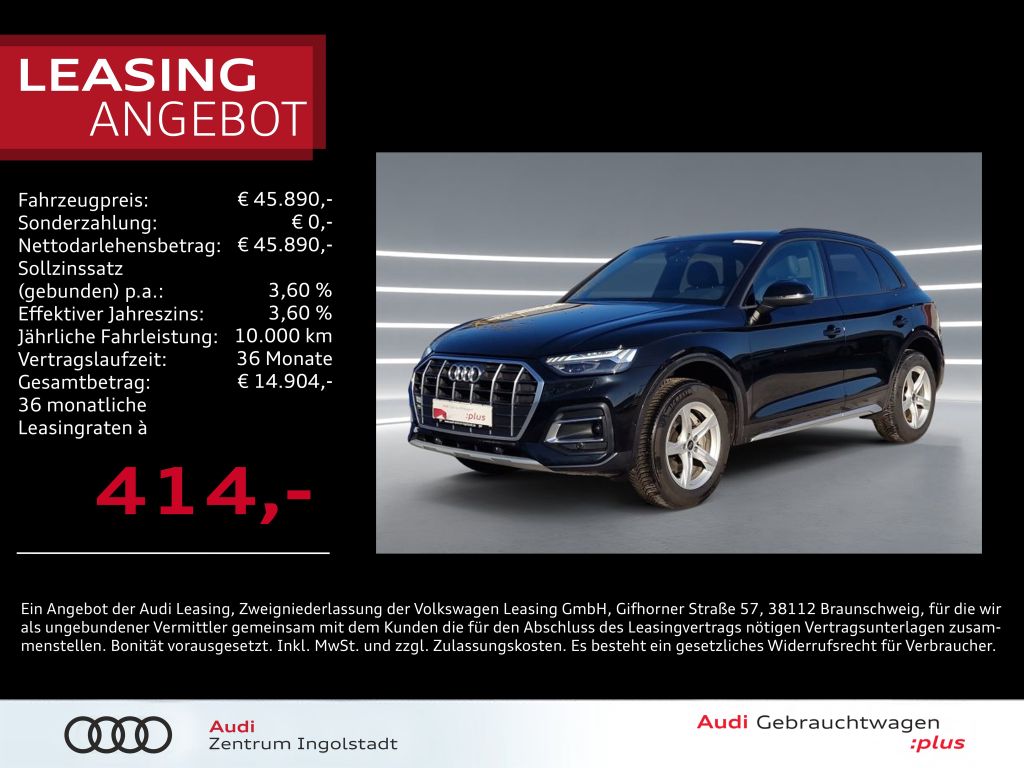 Audi Q5 40 TFSI qu MATRIX AHK ACC virtual KAM Advance