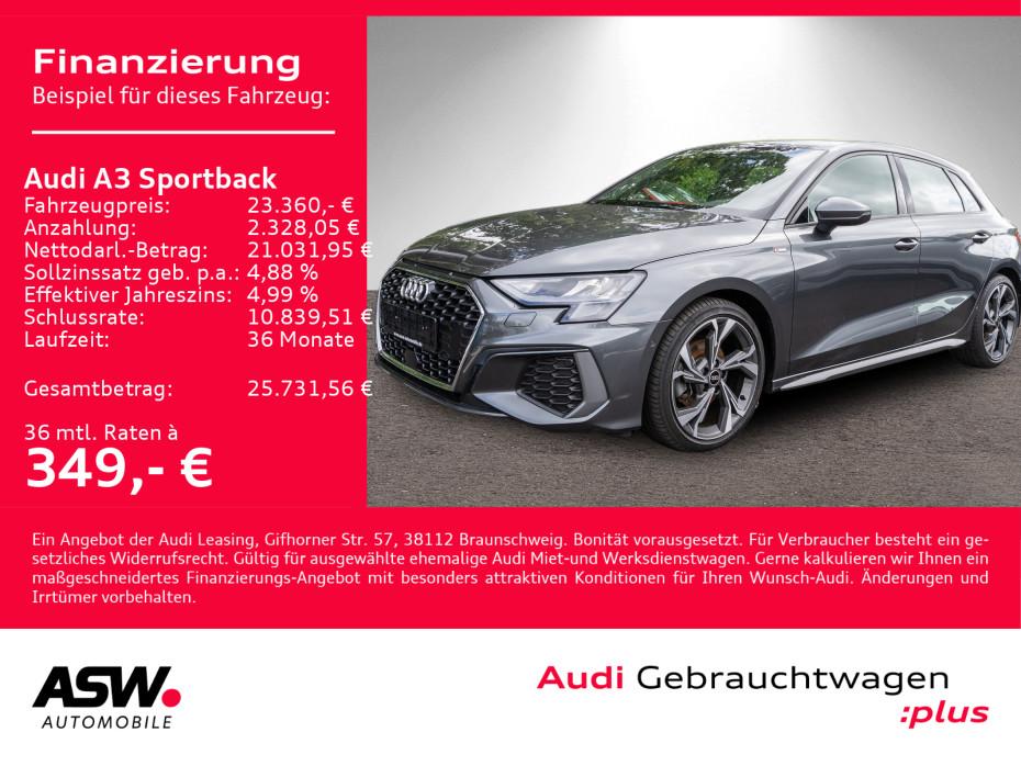 Audi A3 Sportback S line 30TDI Stronic NAVI LED B&O