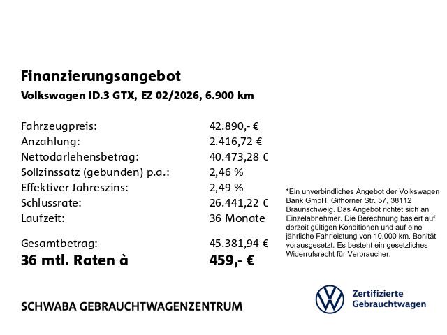 Volkswagen ID.3 GTX Performance HdUp PANO HARMAN foto 4