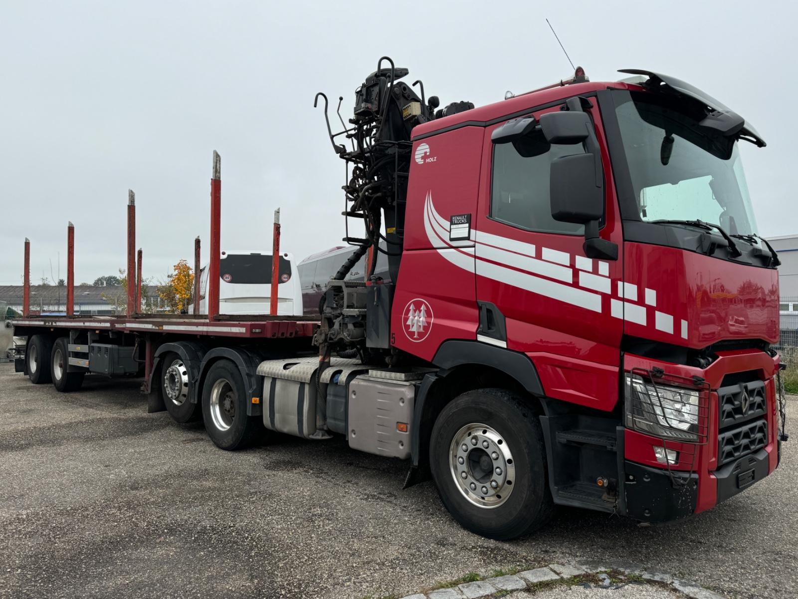 Renault C520 6x2 -Holzwagen mit Doll Auf -Loglift 145 Z