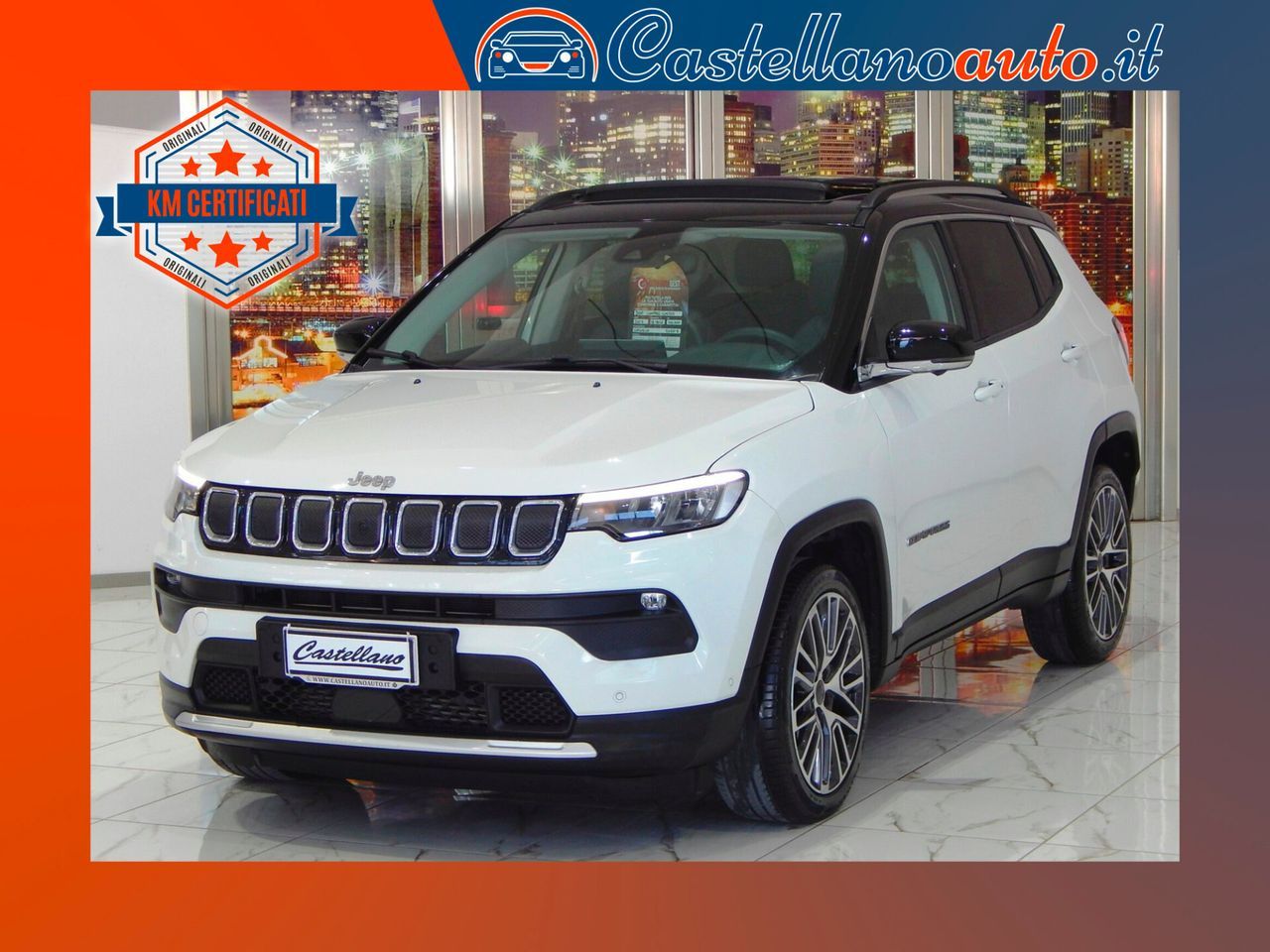 Jeep Compass 1.6 mjt Limited 130cv TETTO-NAVI-PE