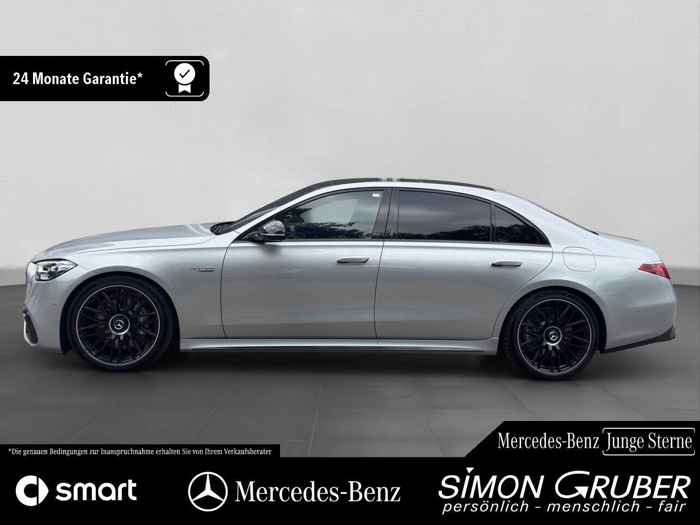 Fahrzeugabbildung Mercedes-Benz S 63 e Perfo L Chauffeur Carbon Burm4D Fondent.