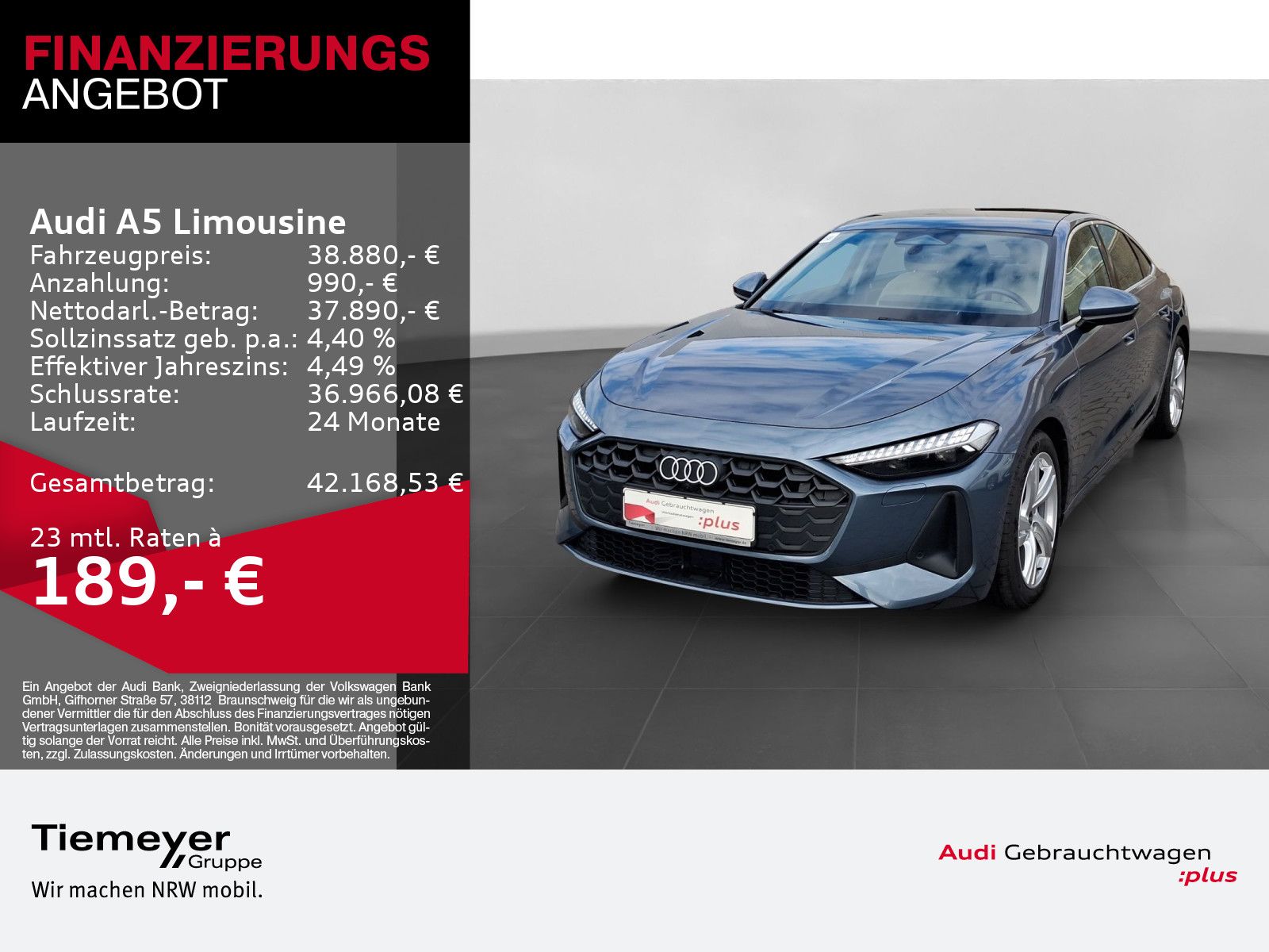 Audi A5 Limousine TDI LEDER PANO MATRIX 360° BF-DISPL foto 1
