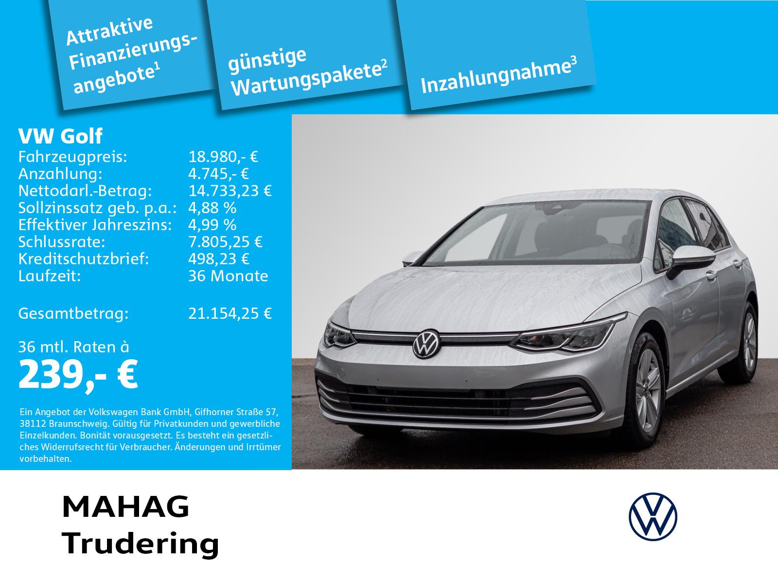 Volkswagen Golf VIII Life 1.5 TSI LED Navi ParkPilot RearVi