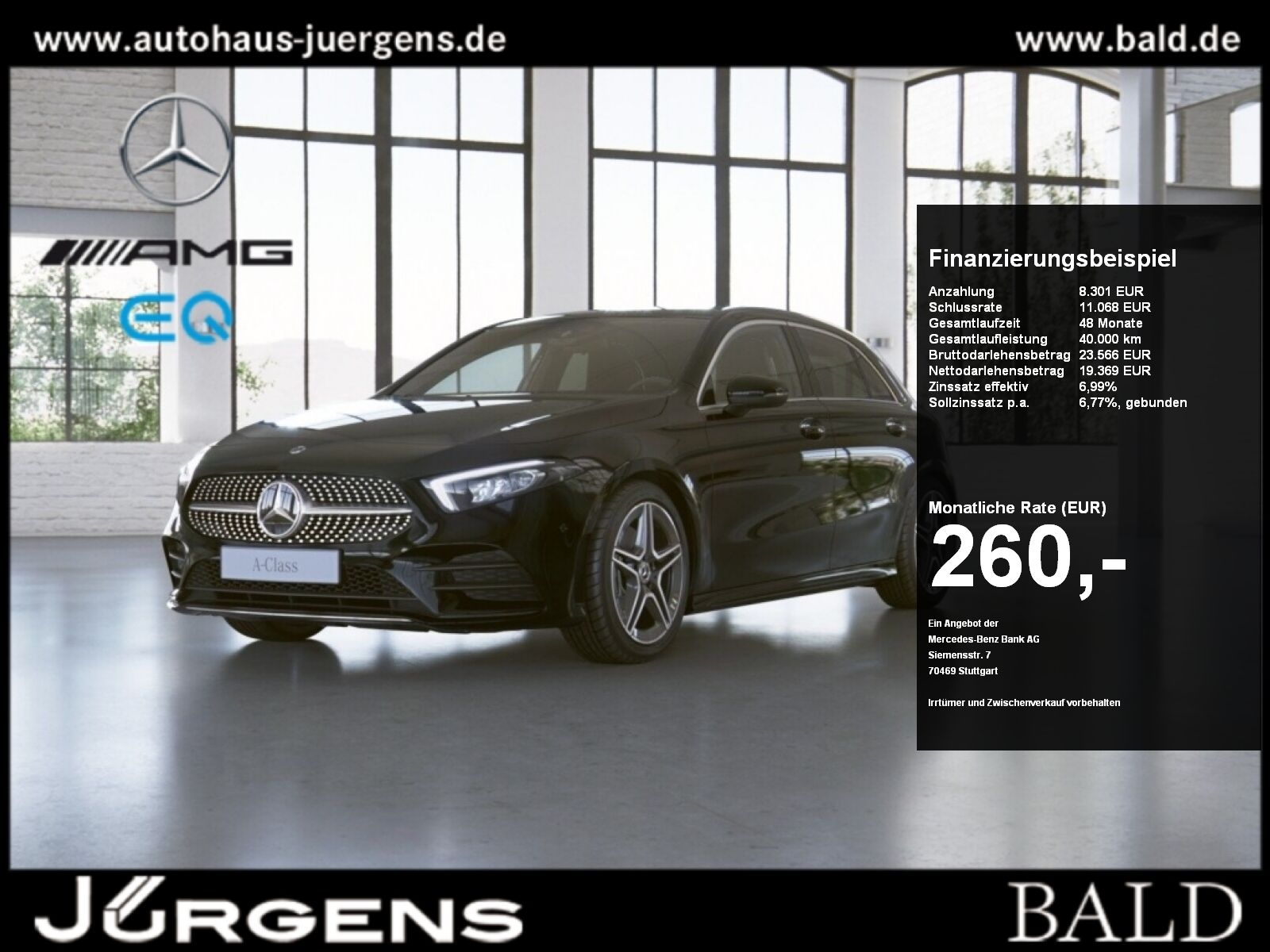 Mercedes-Benz A 250 e AMG-Sport Distr Ambiente AHK Cam LED