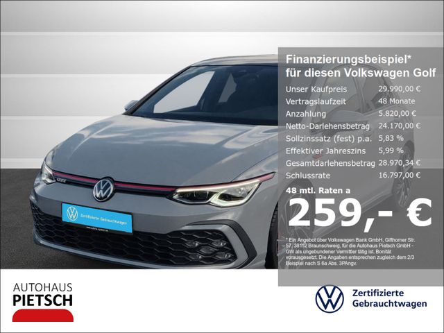 Volkswagen Golf VIII GTI 2.0 TSI DSG Matrix Pano Harman