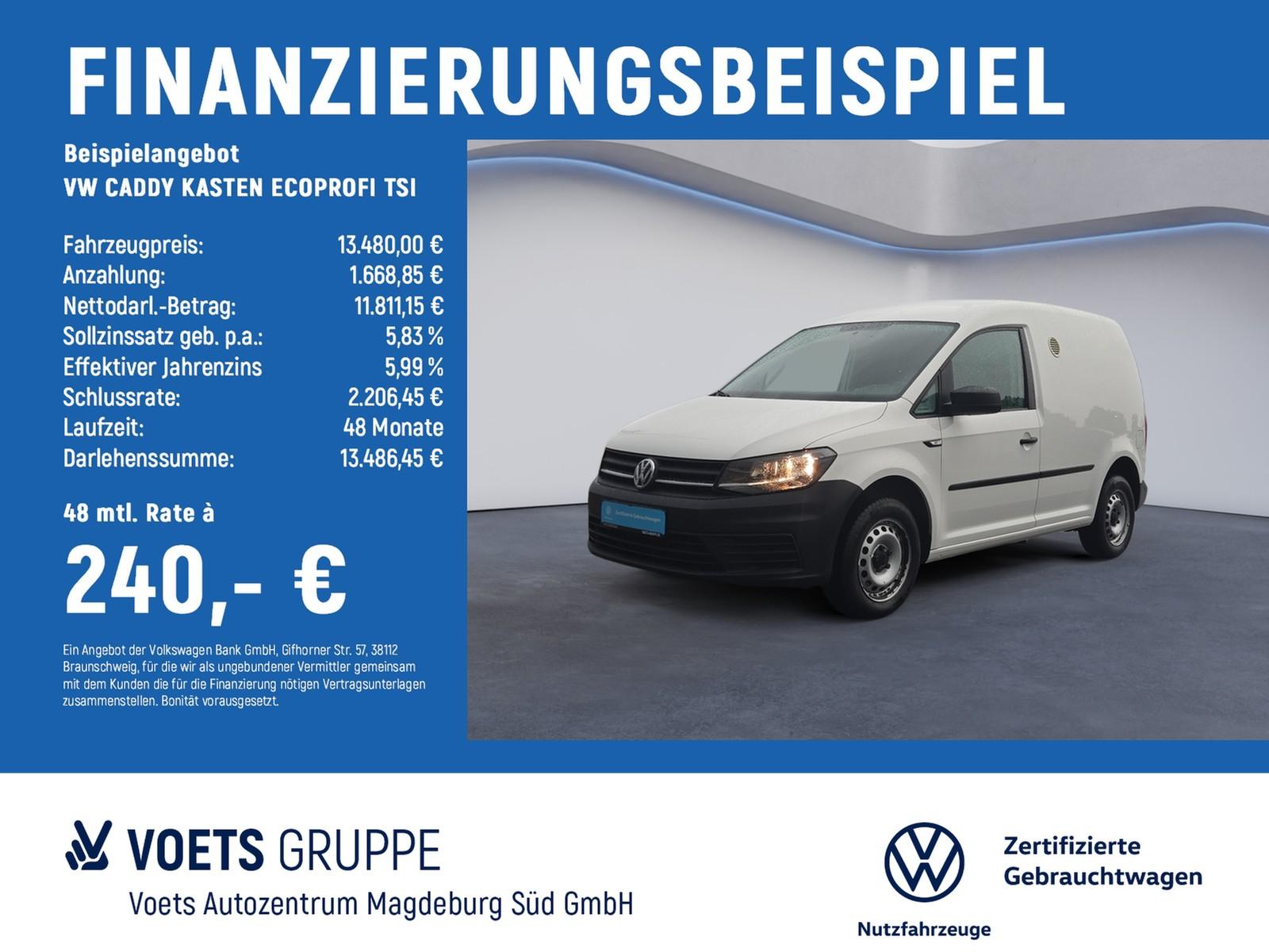 Volkswagen CADDY KASTEN ECOPROFI TSI GJR+GRA+CONNECTIVITY+