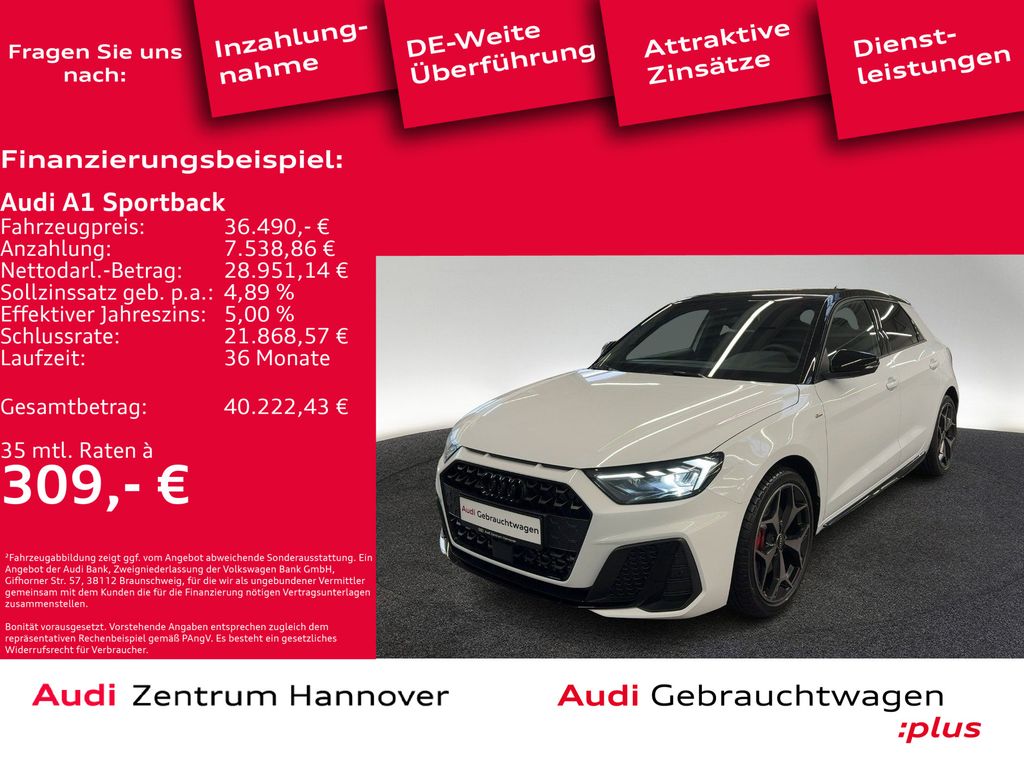 A1 Sportback 40 2.0 TFSI S line (EURO 6e)