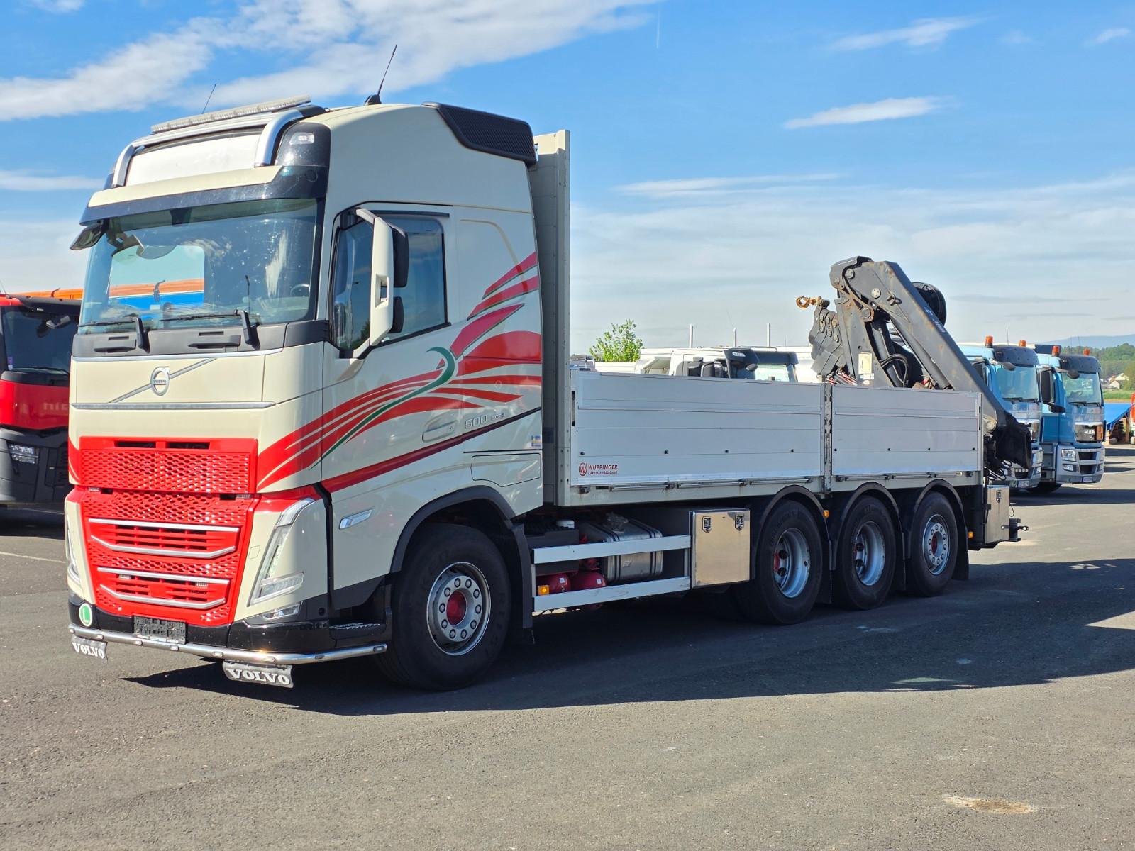 Volvo FH 500 8x4 Lenk/Lift Axe HIAB 211 E-6 HIDUO