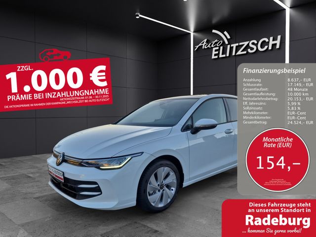 Volkswagen Golf VIII Life TSI LED ACC AHK PANO SHZ