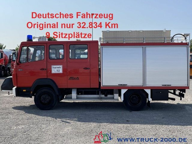 Mercedes-Benz 814 D Metz Feuerwehr inkl Löschpumpe 9 Sitzer