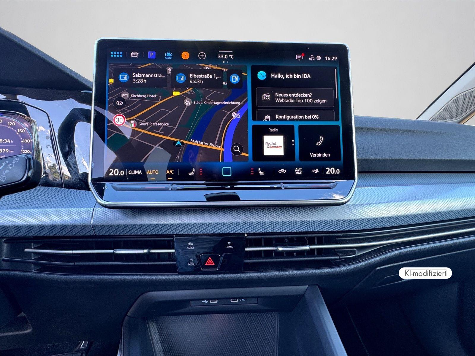 Volkswagen Golf VIII GOAL 1.5 eTSI DSG LED PLUS NAVI AHK RE, миниатюра 13