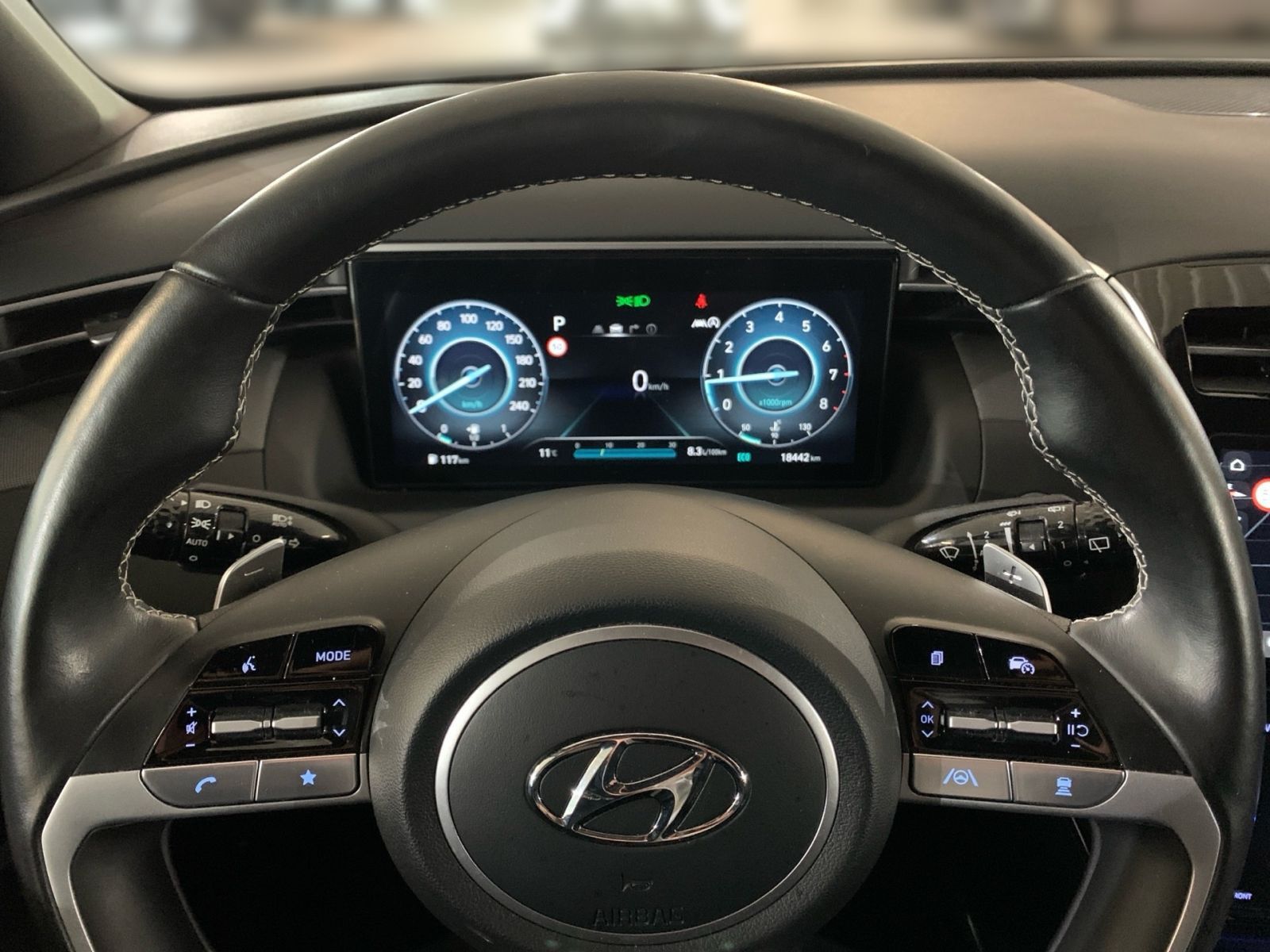 Fahrzeugabbildung Hyundai TUCSON 1.6 T-GDI 7-DCT Blackline Mild-Hybrid AHK