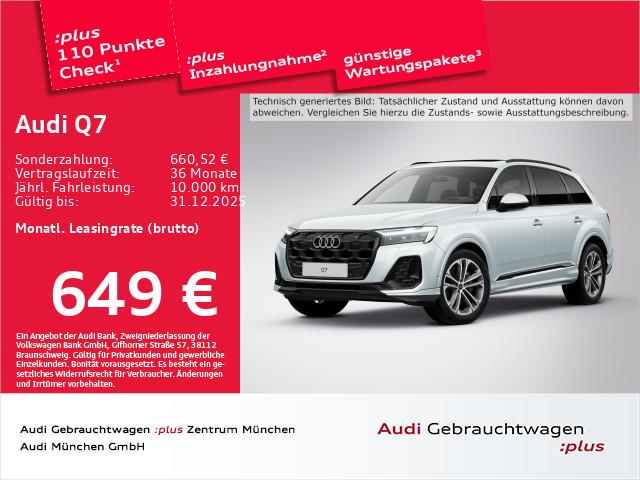 Audi Q7 50 TDI qu. S line Pano/7-Sitzer/AHK/Matrix