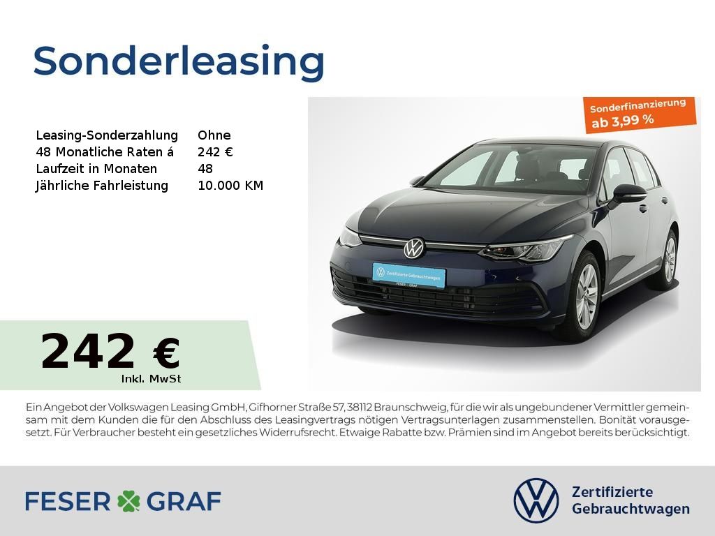 Volkswagen Golf 8 Life 1.0 TSI Navi Pano Kamera